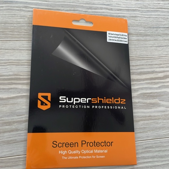 ⭐️ 3 Pack Supershieldz Screen Protector for Fire HD 8 Kids Pro Tablet⭐️ NWT - Picture 3 of 4